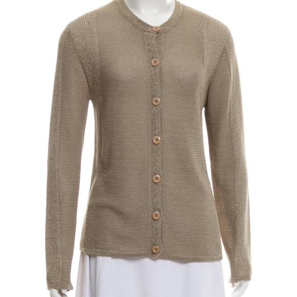 Oscar de la Rent Knit Tank Dress & Cardigan Set M - Picture 4 of 5